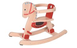 Spielba Schaukelpferd »Schaukelpferd Nature/Rot«