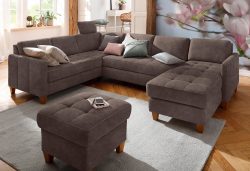 Home affaire Wohnlandschaft »Earl«, wahlweise auch mit Bettfunktion oder Bettfunktion mit Bettkasten