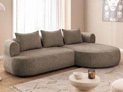 Home affaire Ecksofa »LUSSAC L-Form Design-Sofa mit Zierkissen, Masse B/T/H: 257/159/78 cm« hoher Sitzkomfort und modernes Design, Sofa ohne Bettfunktion