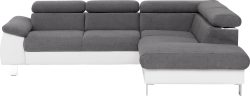 COTTA Ecksofa »Komaris«, inklusive Kopf- bzw. Rückenverstellung, wahlweise Bettfunktion, Bettkasten und RGB-LED-Beleuchtung