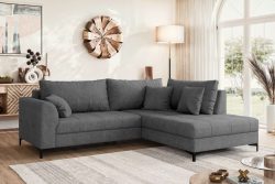 GOODproduct Ecksofa »LEEVKE Design-Sofa mit Ottomane rechts/links bestellbar, Breite 232 cm« in vielen modernen Farben erhältlich, belastbar bis 480 kg