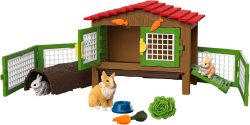 Schleich Spielfigurenset Farm World Kaninchenstall