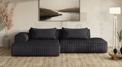 exxpo - sofa fashion Ecksofa »Billund modernes Designsofa, bequem und elegant, Breite 294cm, L-Form« modern, L-form, Wellenfedern, inklusive 2x Nierenkissen