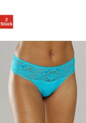 Nuance String, (2 St.), Dessous mit breitem Spitzenband