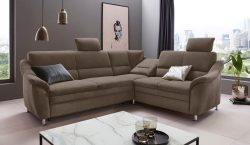 Places of Style Ecksofa »Cardoso«, Federkern, wahlweise mit Bett, Schubkasten, teilweise Relaxfunktion