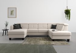 sit&more Wohnlandschaft »Bellucci«, inklusive Kopfteilverstellung und Federkern, wahlweise mit Bettfunktion und Bettkasten