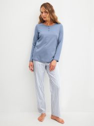 Calida - Pyjama-Set, für Damen, Blau, Größe M