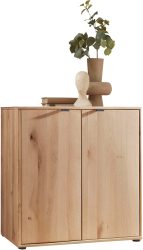 WIEMANN Kommode »Cardiff Sideboard, Wäscheschrank, teilmassiv Bianco-Eiche, 80 cm« Kommode 80x86x43 cm, braun, mit Dämpfung, MADE IN GERMANY, verschiedenen Ausführungen, inklusive Einlegeboden