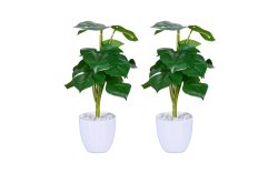 relaxdays Kunstblume »Monstera 2 Stück, 33 cm«