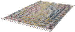 ASTRA Teppich »Jesi 6681 221«, rechteckig, 6 mm Höhe, eleganter Kurzflorteppich mit Fransen, Wohnzimmer, Kinderzimmer