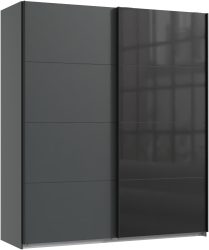 Schwebetürenschrank MIDNIGHT grafit 2 Türen