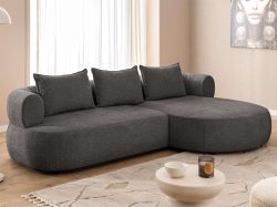 Home affaire Ecksofa »LUSSAC L-Form Design-Sofa mit Zierkissen, Masse B/T/H: 257/159/78 cm« hoher Sitzkomfort und modernes Design, Sofa ohne Bettfunktion