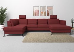 sit&more Wohnlandschaft, inklusive Sitztiefenverstellung, wahlweise mit Bettfunktion, 15cm hoch