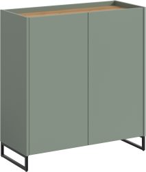 INOSIGN Schuhschrank »EVRID, Breite 90cm, 2 Türen, 5 Einlegeböden, inkl. Metall-Kufenfüsse« individuell mit anderen Artikel der Serie EVRID erweiterbar, 1 Stk. tlg. Schuhkommode, Kommode, Sideboard, Garderobenschrank, Flurkommode