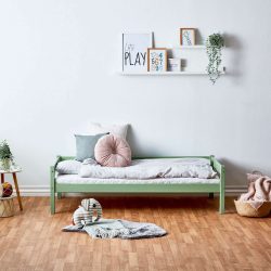 Lüttenhütt Kinderbett »ECO One, Einzelbett, skandinavisches Design«, wahlweise mit Matratze, Liegefläche 70x160 cm