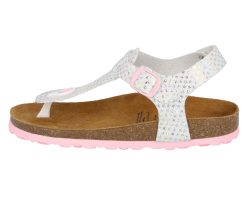 Lico Zehentrenner-Sandalen BIOLINO STARPRINT in weiß/rosa in Gr. 29