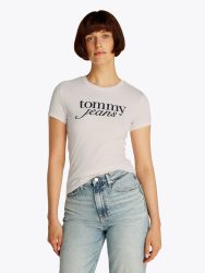Tommy Jeans T-Shirt mit Logodruck auf der Brust