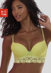 Vivance Push-up-BH »Anisa«, mit Bügel und Spitze entlang der Unterbrust, sexy Dessous