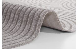 ELLE DECORATION, ELLE DECORATION Designteppich »Panglao«, rechteckig, 14 mm Höhe, Supersofter Kurzflor, Hoch-Tief Struktur Optik, Modernes Design, Wohnzimmer, Schlafzimmer, Robust, Pflegeleicht