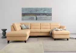 sit&more Wohnlandschaft »Mellum«, inklusive Federkern, wahlweise mit Bettfunktion, Stauraum und Armteilfunktion