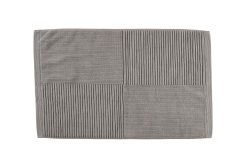 Badteppich Zone Denmark Grau Baumwolle B 80 T 50 cm