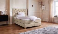 Guido Maria Kretschmer Home&Living Boxspringbett »Harmones hoch«, in 3 Breiten, 3 Matratzenarten, Härtegrad auch im Mix mit je 1 Matratze in H2 und H3, incl. Topper