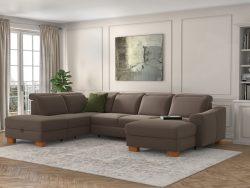 sit&more Wohnlandschaft »Durness«, mit Federkern und hochwertigen Massivholzfüssen, wahlweise mit Kopfteilverstellung, optional mit Bettfunktion und Stauraum