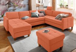 Home affaire Wohnlandschaft »Earl«, wahlweise auch mit Bettfunktion oder Bettfunktion mit Bettkasten