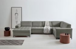 GOODproduct Wohnlandschaft »Grazzo«, hochwertige Stoffe aus recyceltem Material, Steppung im Sitzbereich, wahlweise mit Bettfunktion und Bettkasten