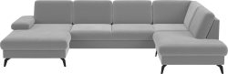 sit&more Wohnlandschaft »Morris U-Form inkl. Sitztiefenverstellung«, wahlweise mit Bettfunktion, Bettkasten und Armteilverstellung