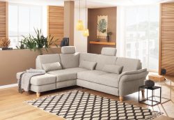 Home affaire Ecksofa »Palazzo«, incl. Sitztiefenverstellung, wahlweise mit Bettfunktion und Stauraum,Federkern