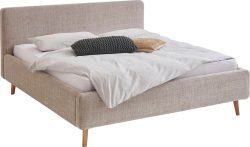Novel - Bett MATTIS_8096 - beige - Textil - 160x200