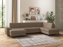 DOMO collection Wohnlandschaft »Capelo«, mit Armteilverstellung, wahlweise mit Bettfunktion, inklusive Federkern
