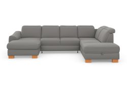sit&more Wohnlandschaft »Durness«, mit Federkern und hochwertigen Massivholzfüssen, wahlweise mit Kopfteilverstellung, optional mit Bettfunktion und Stauraum