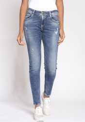 GANG Relax-fit-Jeans »94AMELIE«, mit doppelter Passe und tief sitzenden Taschen hinten