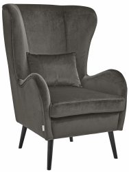 Guido Maria Kretschmer Home&Living Sessel »Salla«, wahlweise mit oder ohne Hocker, grosser Sessel: Masse B/T/H: 78/94/118 cm, Bezug auch in Luxus-Microfaser in Teddyfelloptik