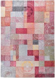 Gino Falcone Teppich »Cosima-112«, rechteckig, 3 mm Höhe, flachgeweber Jaquard-Teppich, mit Chenillegarn, modernes Patchwork-Design mit Ornamenten, Wohnzimmer