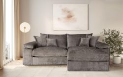 Home affaire Ecksofa »Soft&Cosy XL L-Form - Breite 246 cm«, Mega-Sofa, Cord oder Chenille-Struktur, Federkern-Polsterung