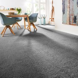 Andiamo Teppichboden »Velours Softness«, rechteckig, Uni Farben, Breite 400 cm, besonders weich, Wohnzimmer, Schlafzimmer