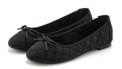LASCANA Ballerina, mit Schleifenapplikation VEGAN