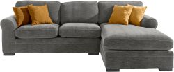 Timbers Ecksofa »Broughton«, weicher Sitzkomfort, incl. 4 Zierkissen, Keder