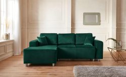Guido Maria Kretschmer Home&Living Ecksofa »Györ«, wahlweise mit Bettfunktion und Bettkasten incl. 2 Zierkissen, democratichome Edition