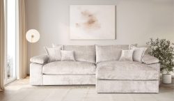 Home affaire Ecksofa »Soft&Cosy XXL L-Form - Breite 303 cm«, Mega-Sofa, Cord oder Chenille-Struktur, Federkern-Polsterung