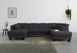 sit&more Wohnlandschaft »Bellucci«, inklusive Kopfteilverstellung und Federkern, wahlweise mit Bettfunktion und Bettkasten
