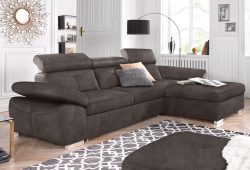 exxpo - sofa fashion Ecksofa, wahlweise mit Bettfunktion und Bettkasten