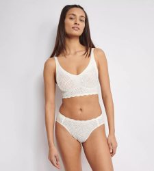 sloggi Bustier »ZERO Feel Bliss Bralette«, nahtlos mit Spitzenoptik