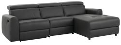 Home affaire Ecksofa »Sentrano«, wählbar zwischen manueller oder elektrischer Relaxfunktion mit USB-Anschluss, in 4 Bezugsvarianten, auch in NaturLEDER