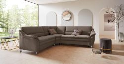 Places of Style Ecksofa »Cardoso«, mit Trapezecke für mehr Sitzkomfort, wahlweise auch mit Bettfunktion und Schublade und Relaxfunktion