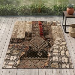 Gino Falcone Teppich »Outdoor-Africa 37«, rechteckig, 5 mm Höhe, Flachgewebe, In- und Outdoor geeignet, Wohnzimmer