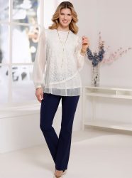 Classic Basics Spitzenbluse